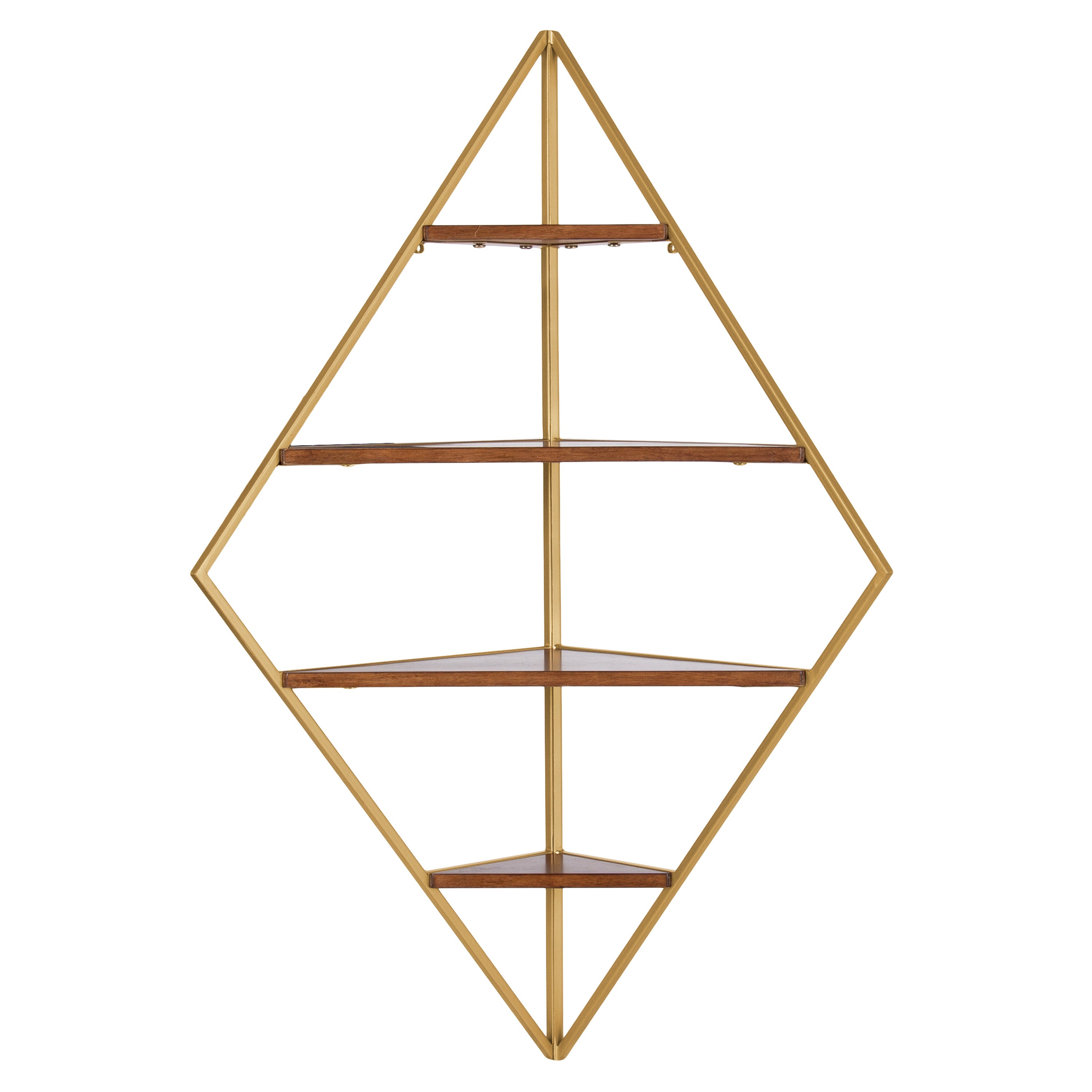 Accent Shelf Walnut Brown 24x17x38 5