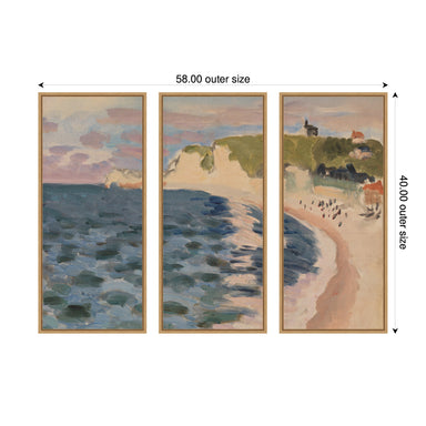 Art Set Sylvie Natural 3 Piece Set 18x40 2