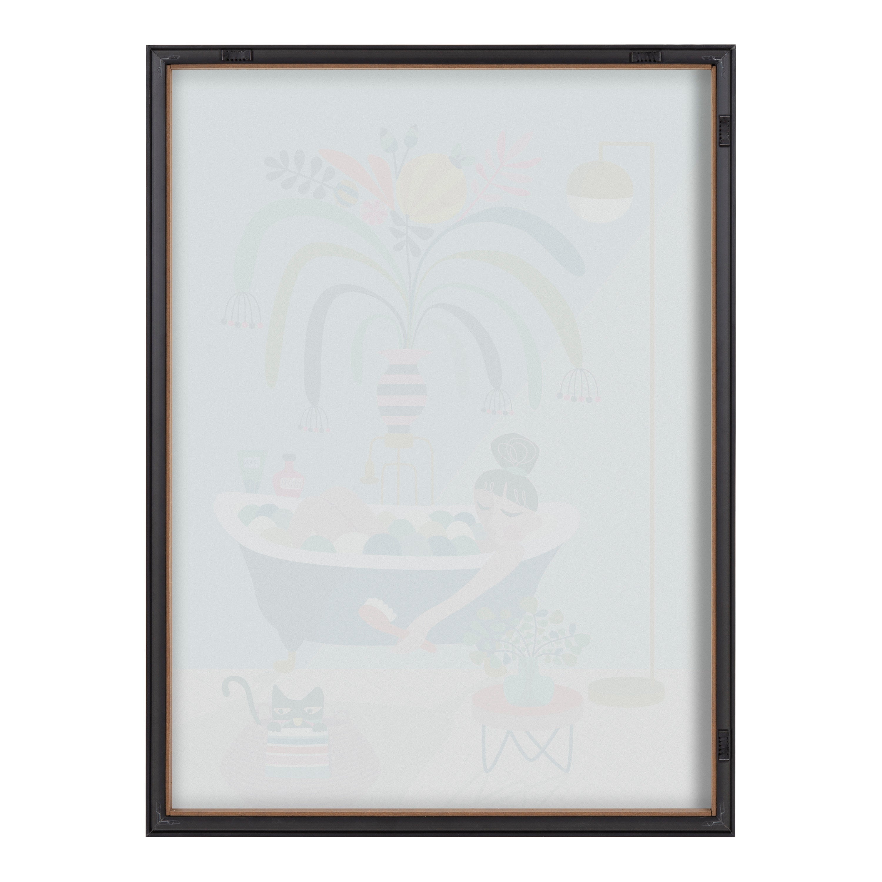 Blake Time to Relax Framed Printed Glass by Rachel Lee of My Dream Wall