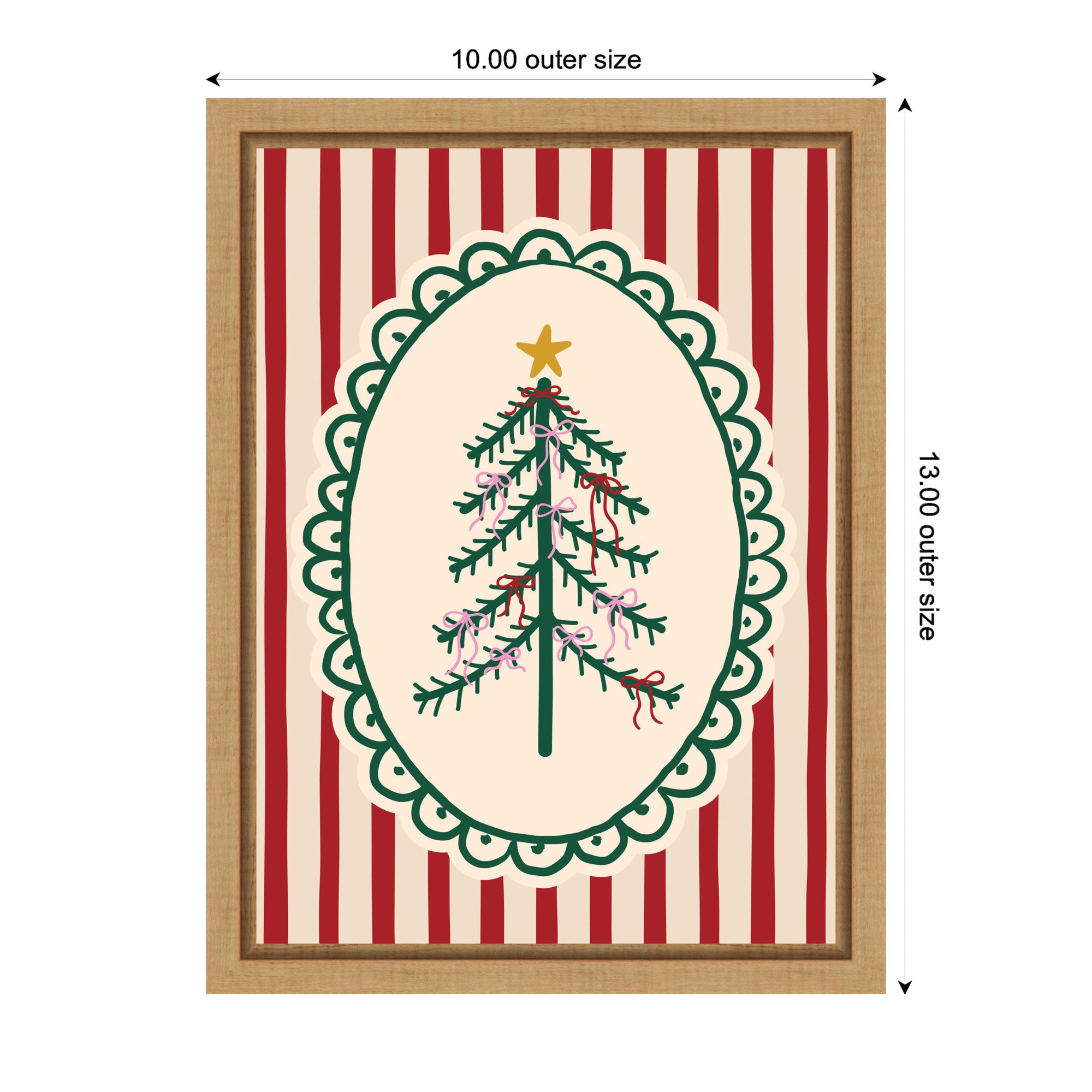 Framed Canvas Sylvie Natural 10x13 2