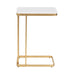 C Table White Gold 12x19x27 5