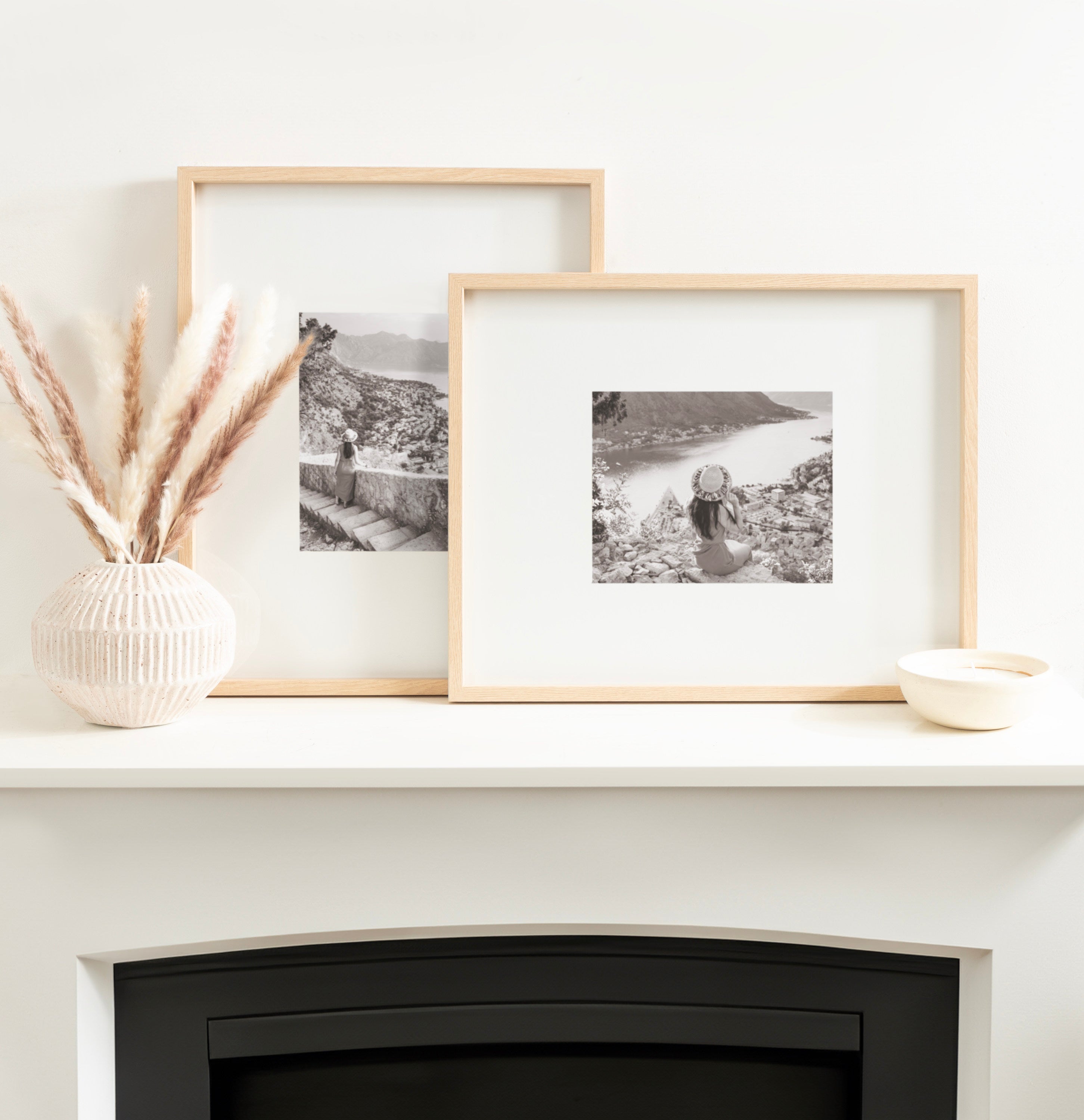 Wall Frame 16x20 matted to 8x10 Natural 7