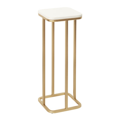 Drink Table White Gold 8x8x22 1