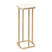 Drink Table White Gold 8x8x22 1