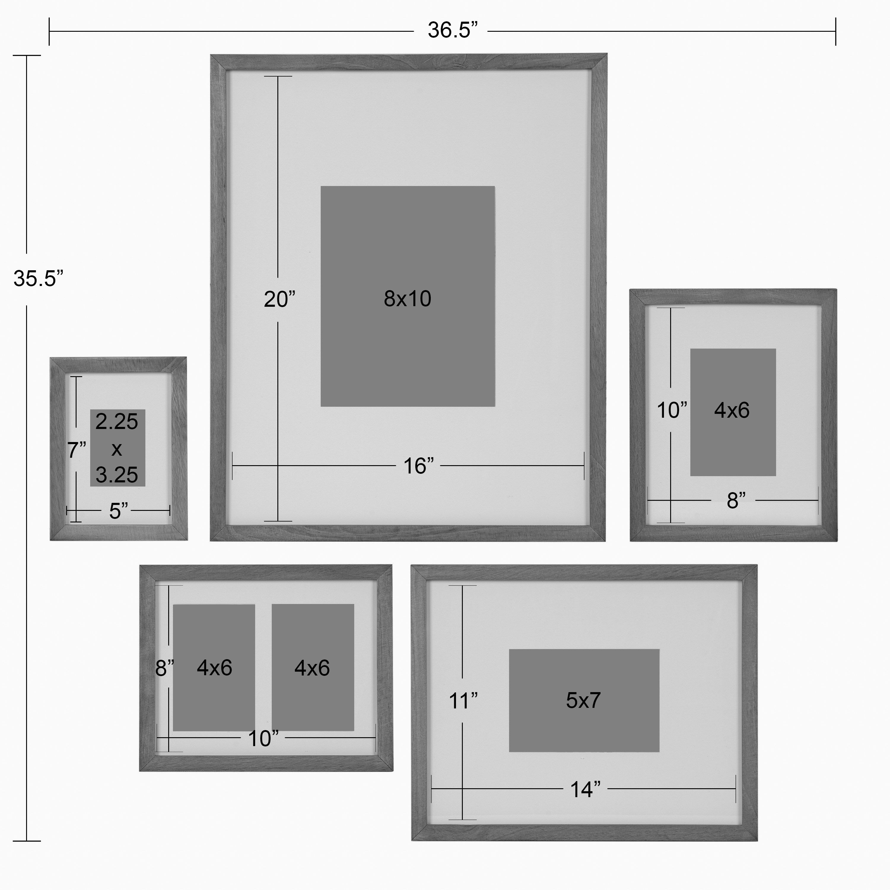 Frame Box Set Natural 5 Piece 6