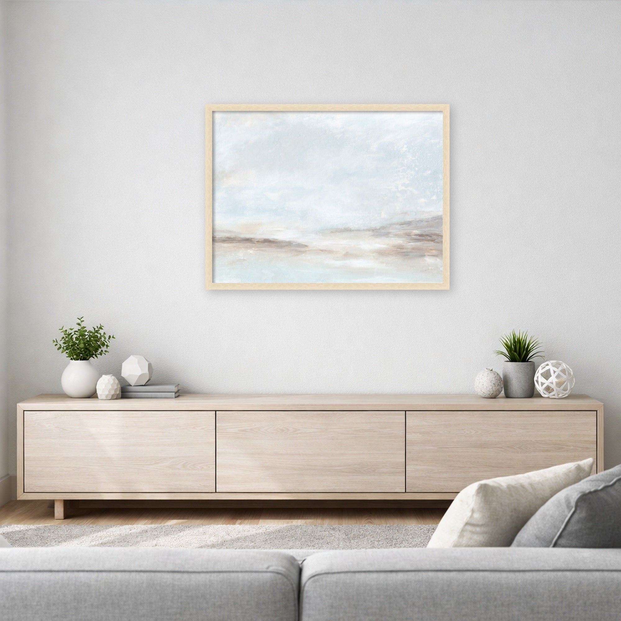 Mounted Canvas 38x29 Woodgrain Stripe Blonde 6