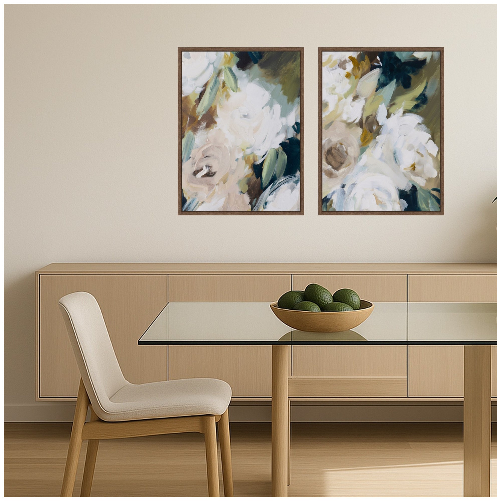 Art Set 2 Piece Set 18x24 Sylvie Walnut 5