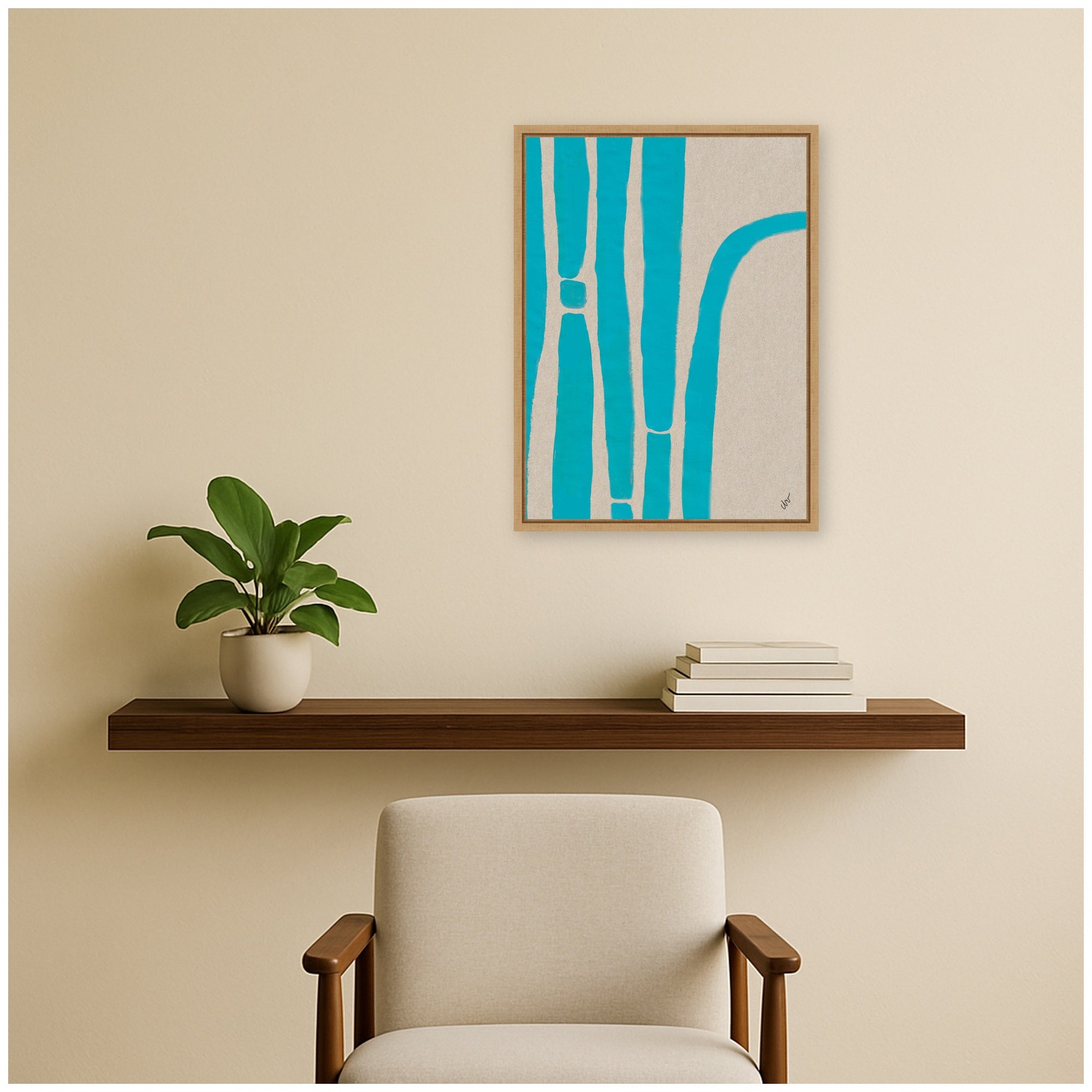 Framed Canvas 18x24 Sylvie Natural 6