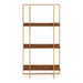 Accent Shelf 15x32 Walnut Brown Gold 4