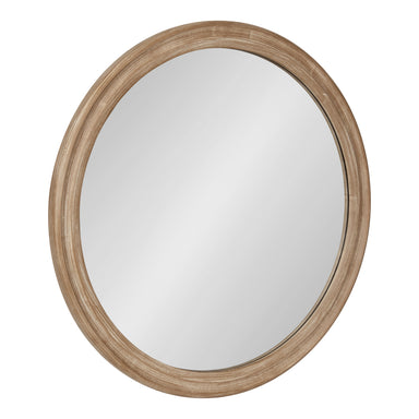 Round Mirror Brown 28" Diameter 1