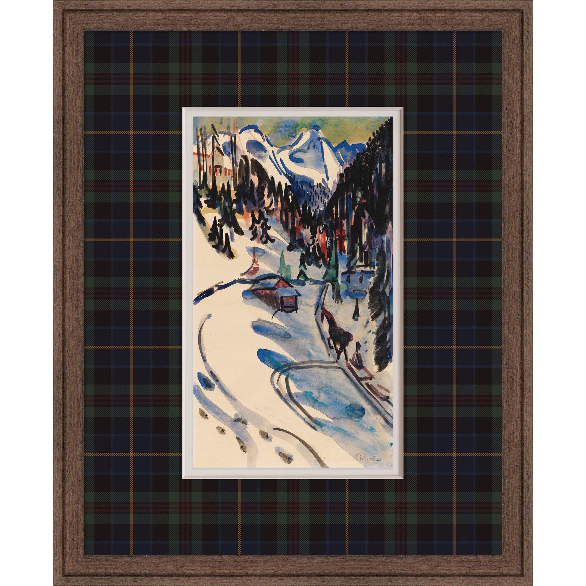Framed Art Florence Medium Brown 18x22 1