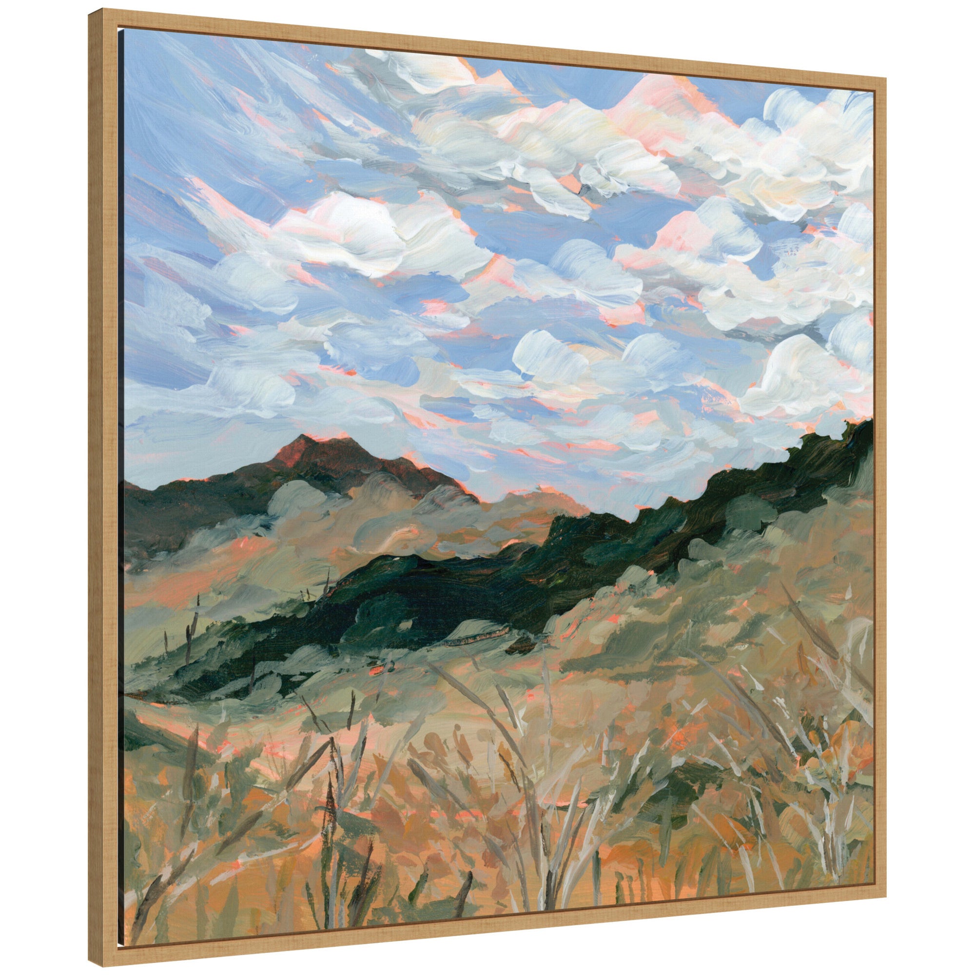 Framed Canvas Sylvie Natural 30x30 1