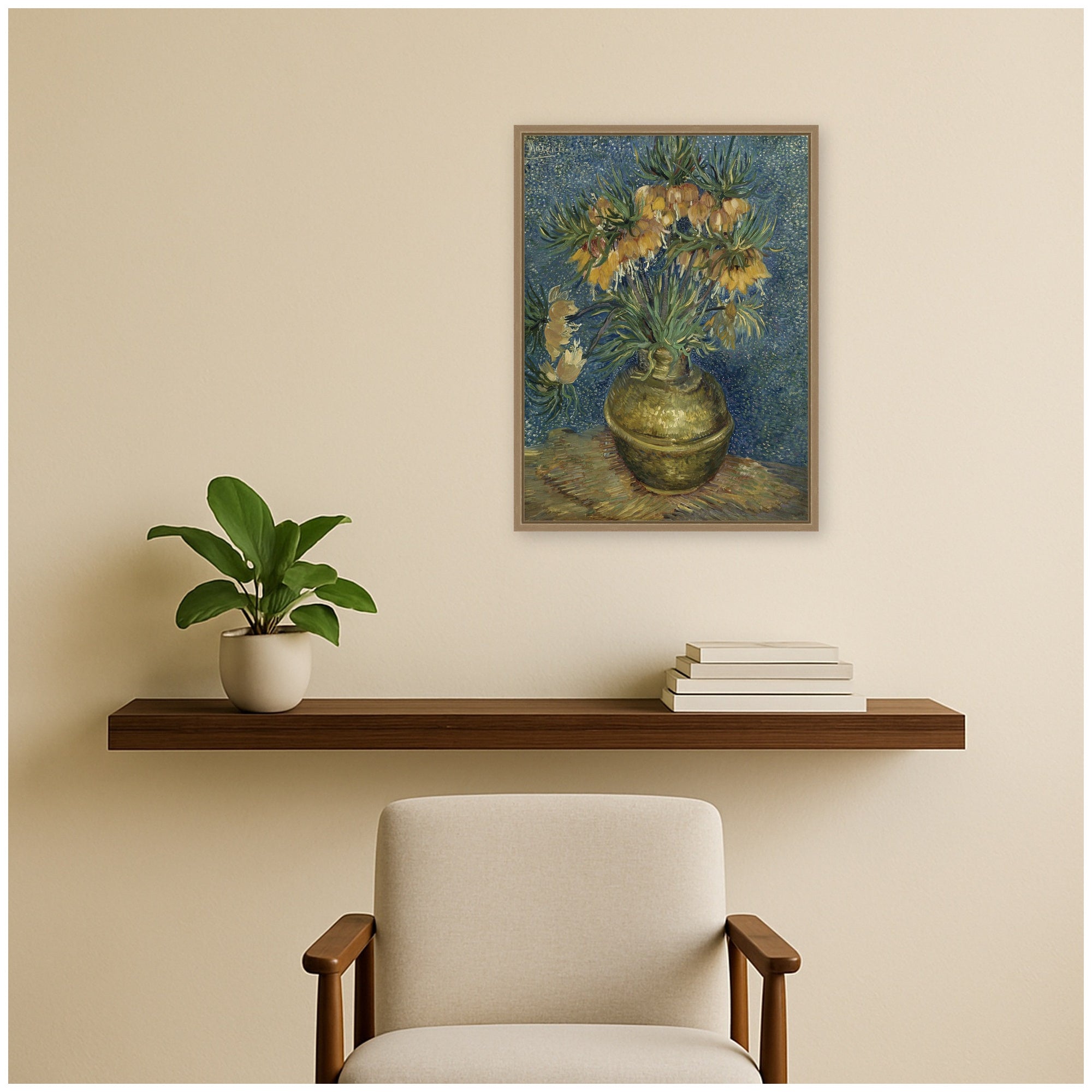 Framed Canvas 18x24 Sylvie Dark Gold 5