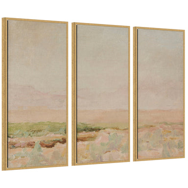 Art Set Sylvie Bright Gold 3 Piece Set 18x40 1