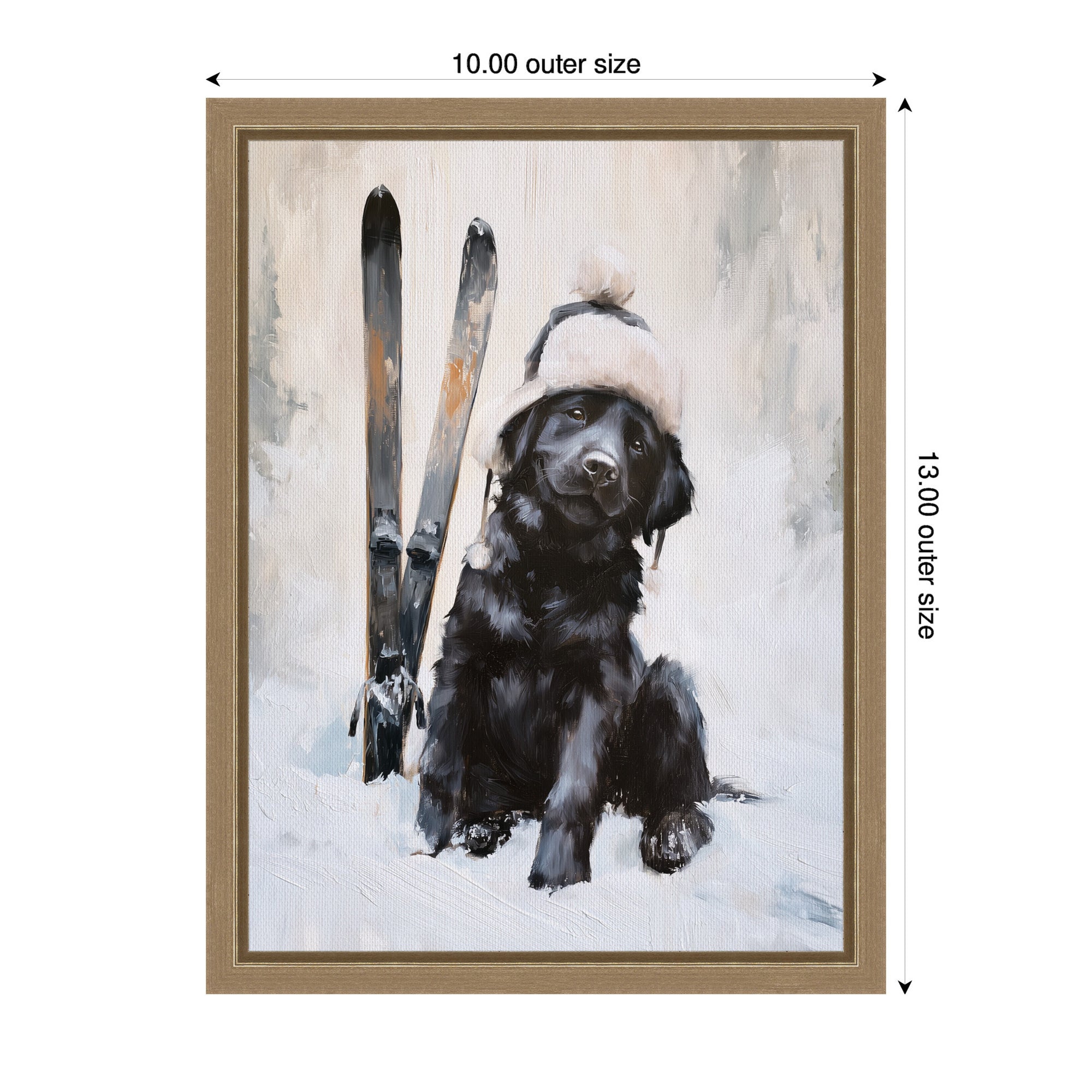 Framed Canvas Sylvie Dark Gold 10x13 2