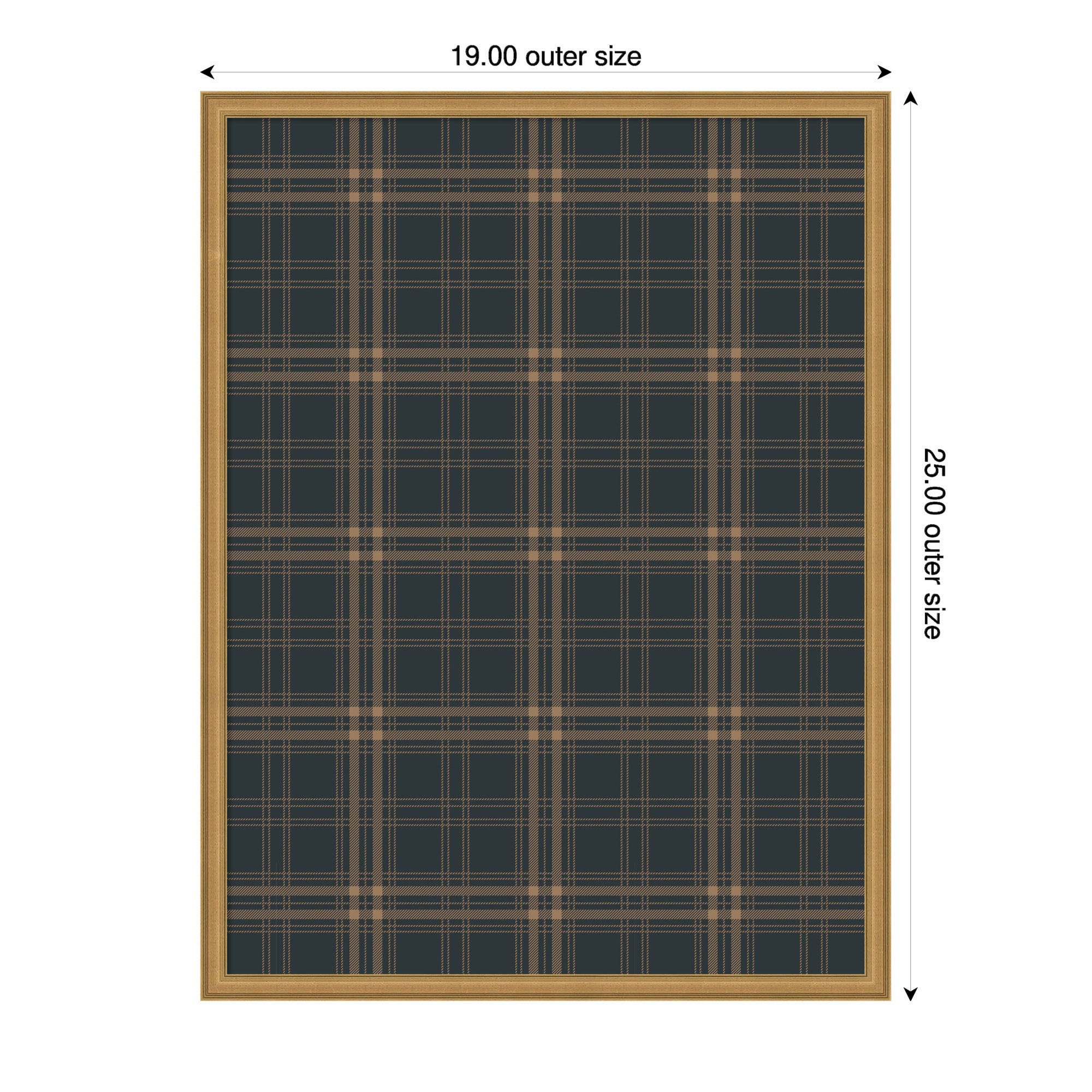 Pinboard 19x25 Edith Gold 2