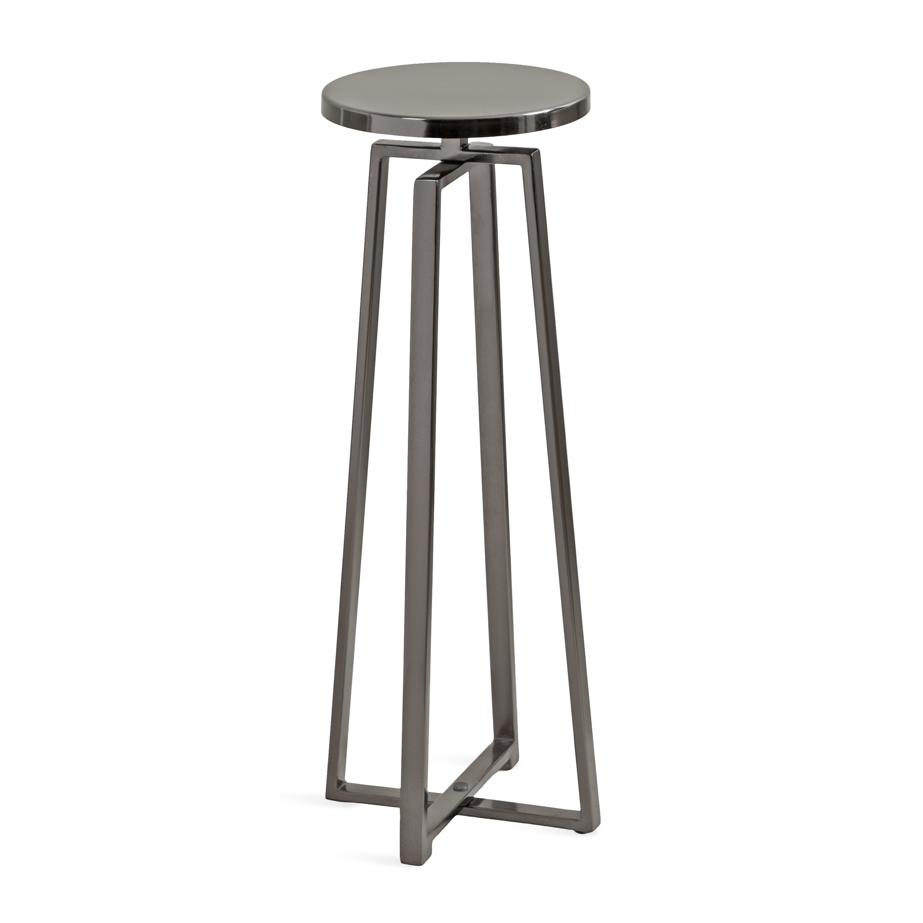 Drink Table Pewter 9x9x23 1