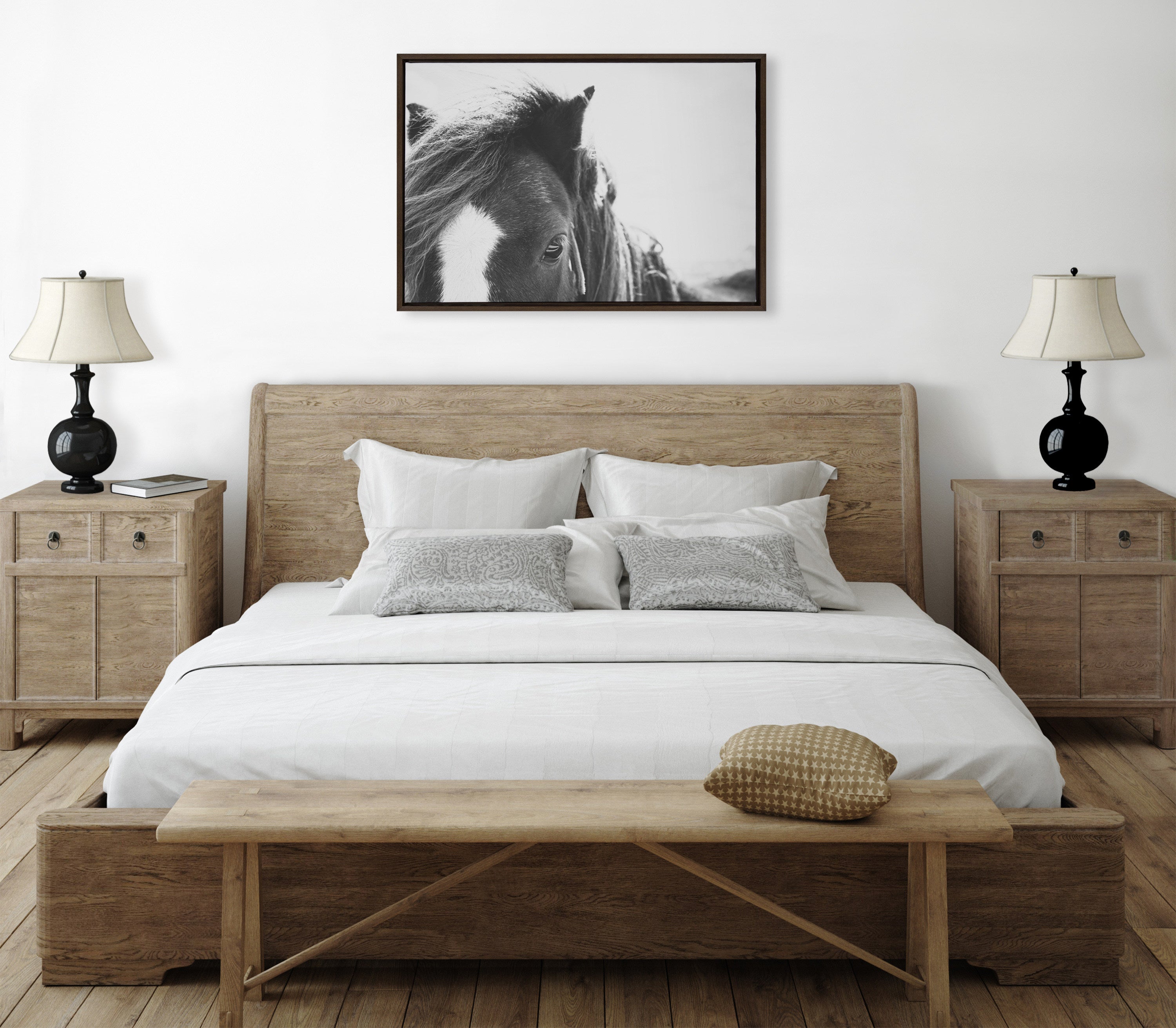 Framed Canvas 23x33 Sylvie Walnut 5