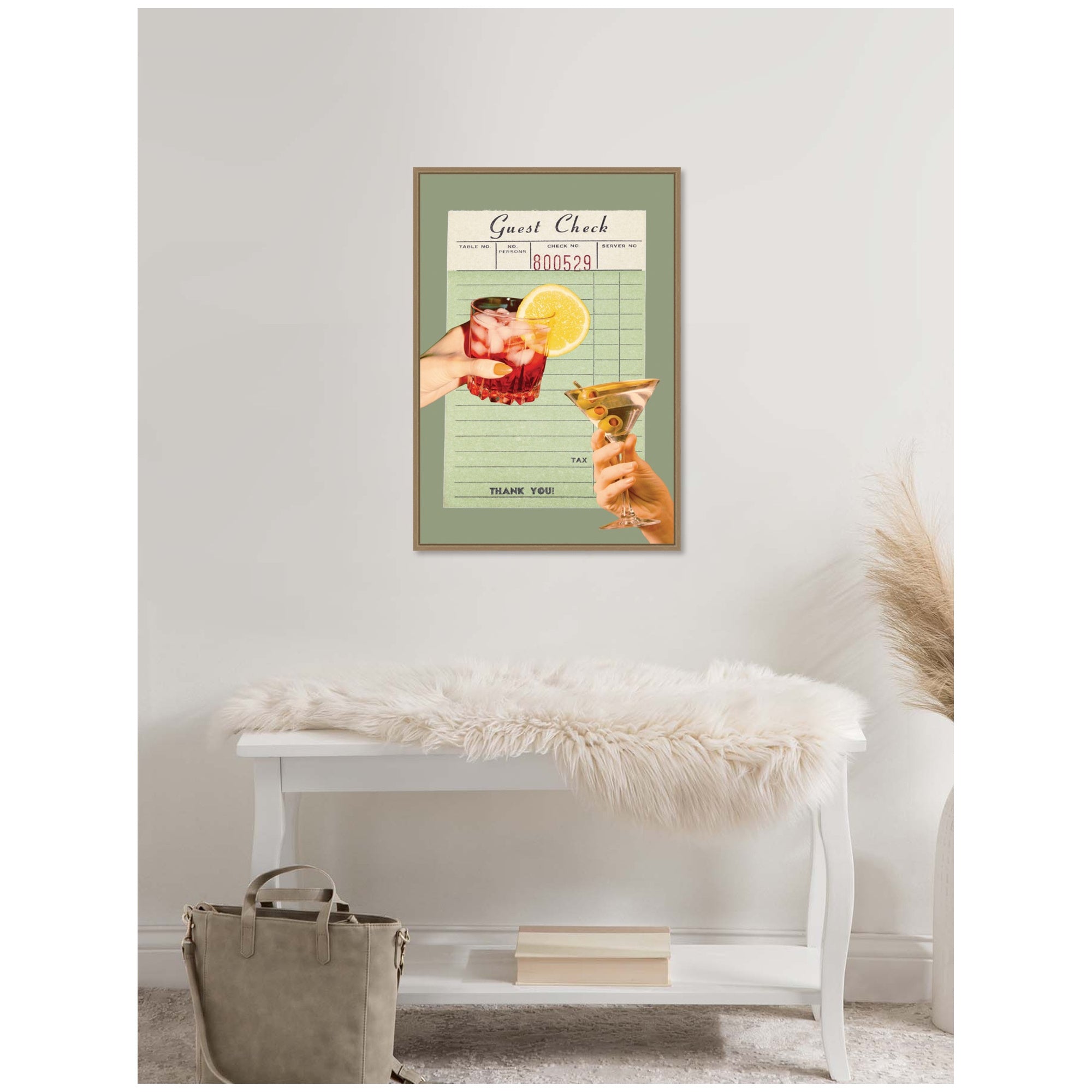 Framed Canvas 23 x 33 Sylvie Dark Gold 5