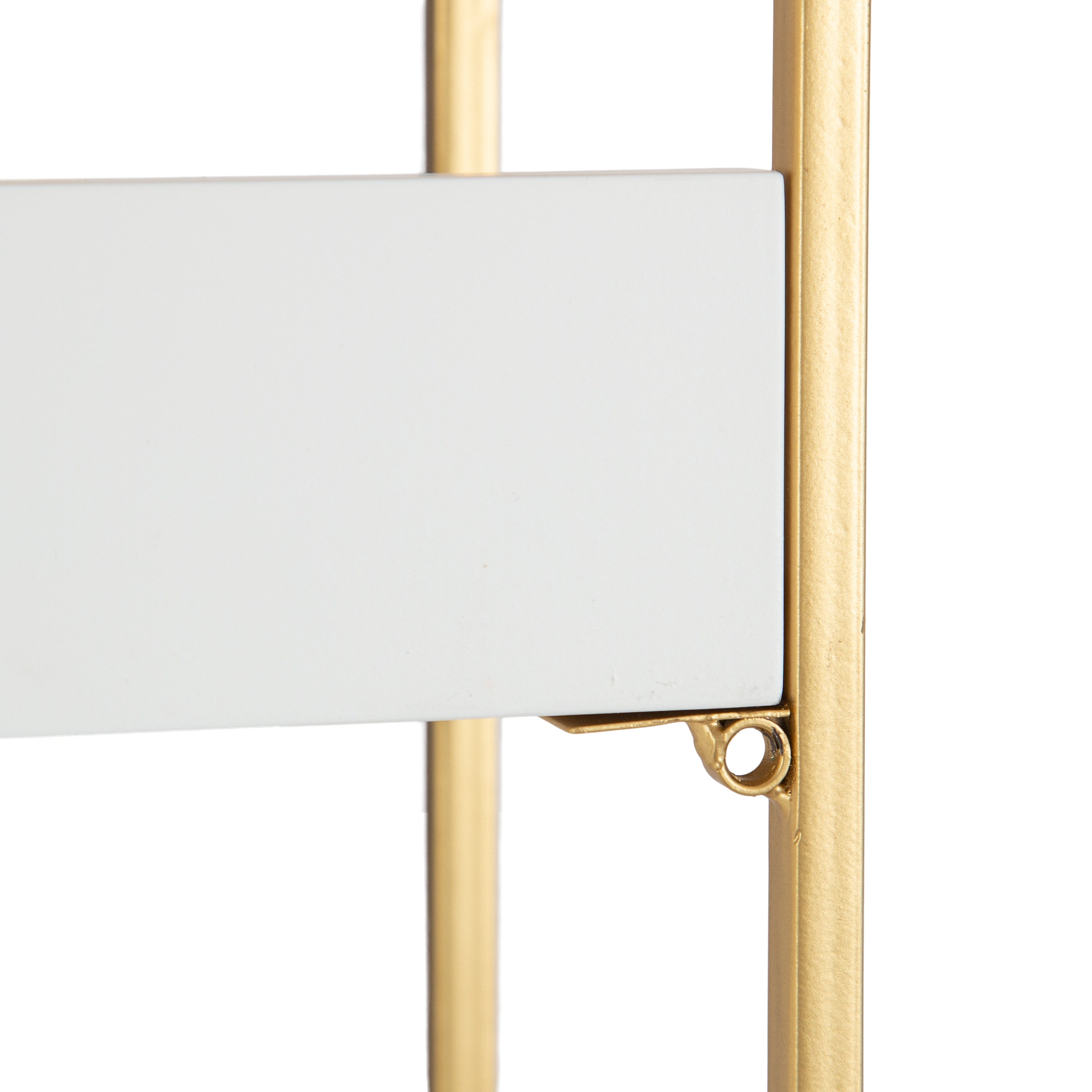 Accent Shelf White Gold 18x28x7 4
