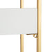 Accent Shelf White Gold 18x28x7 4