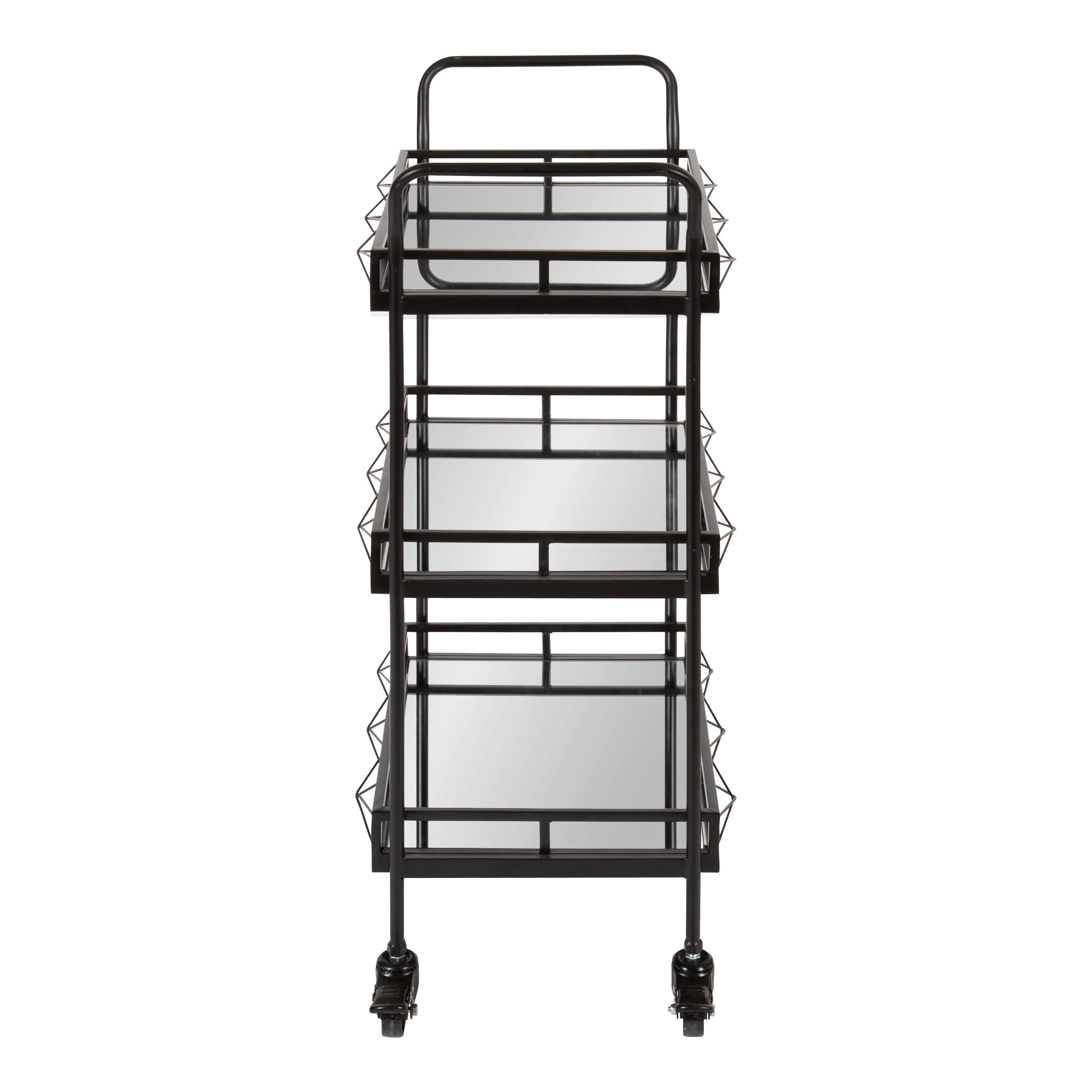 Bar Cart 23x13x35 Black 4