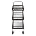 Bar Cart 23x13x35 Black 4