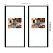 Wall Frame Belmont Black 14x30 matted to 8x10 2