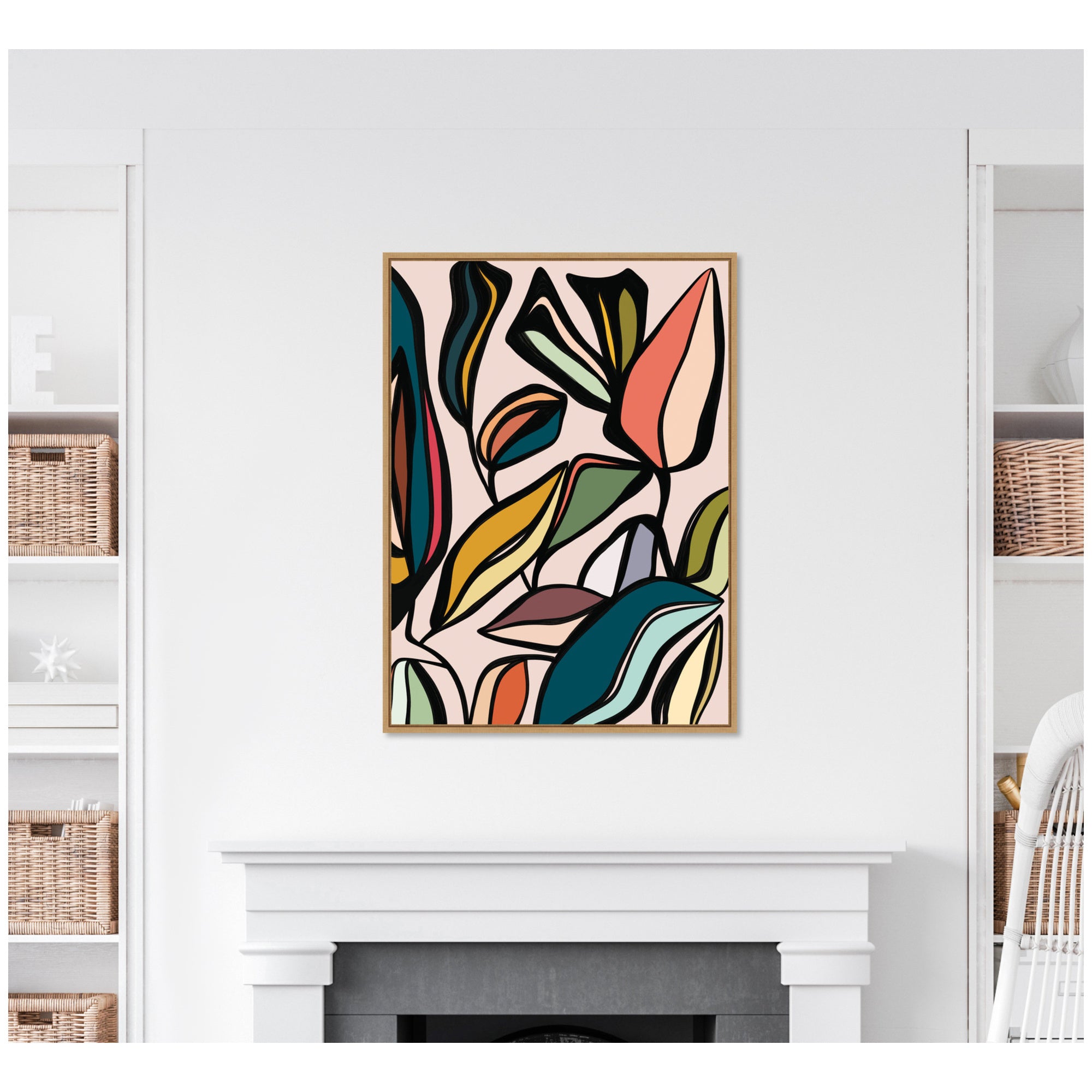 Fanciful Ficus Expansion by Alicia Bock Framed Canvas Wall Art Print