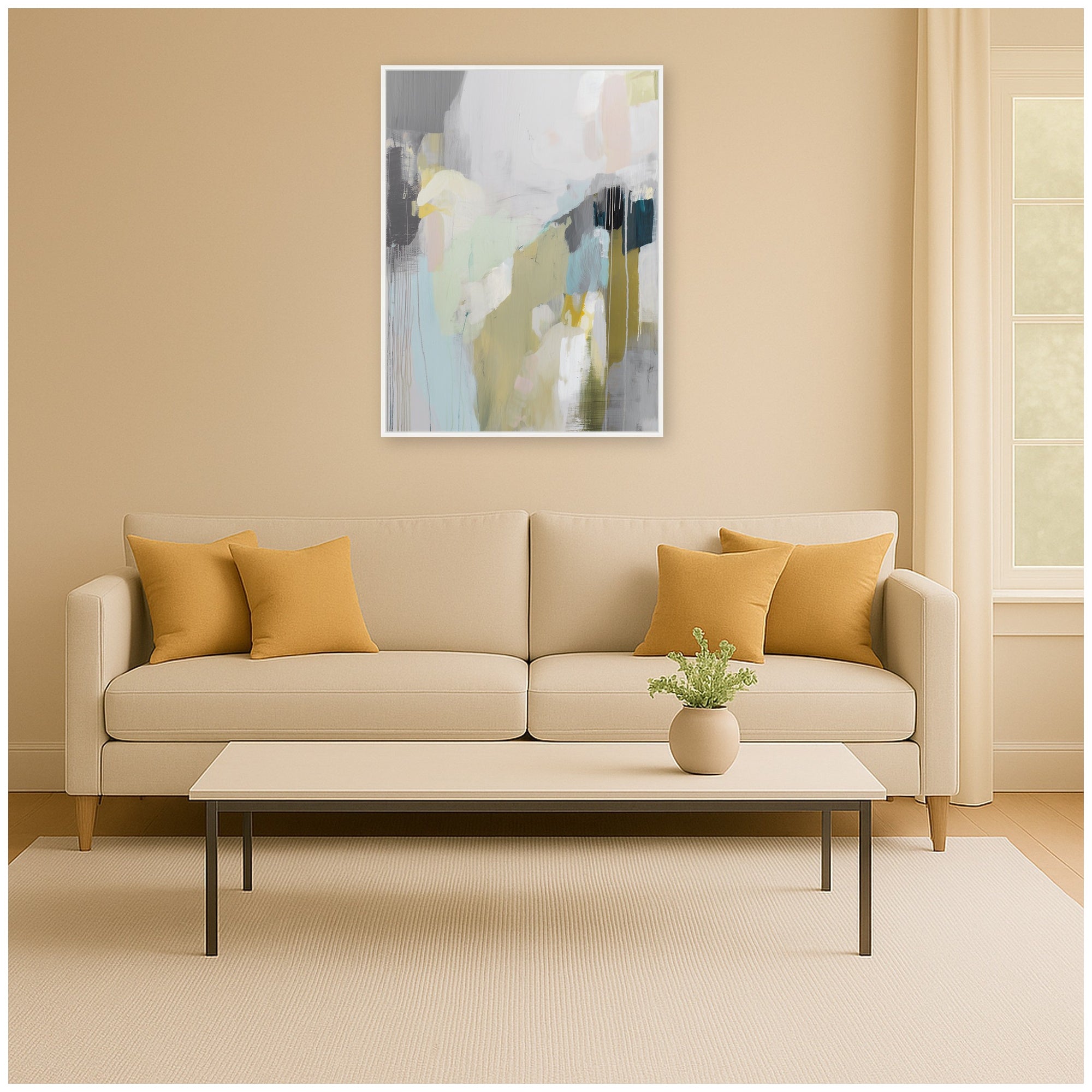 Framed Canvas 32x42 Sylvie White 7