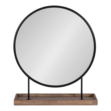 Tabletop Mirror Brown Black 18x22 2