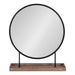 Tabletop Mirror Brown Black 18x22 2