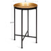 Tea Table Black/Gold 14x14x26 2
