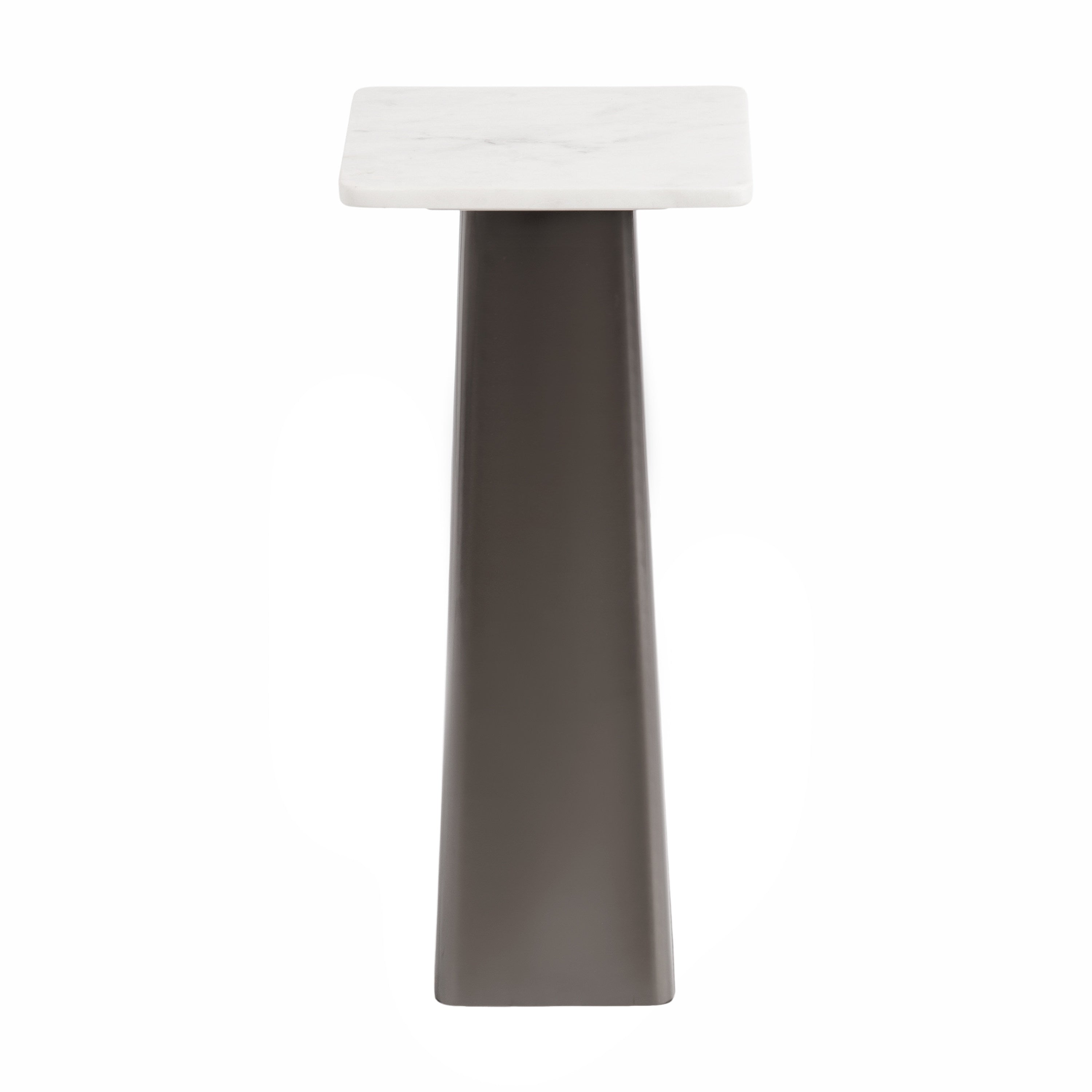 Drink Table 10x10x22 White Pewter 5