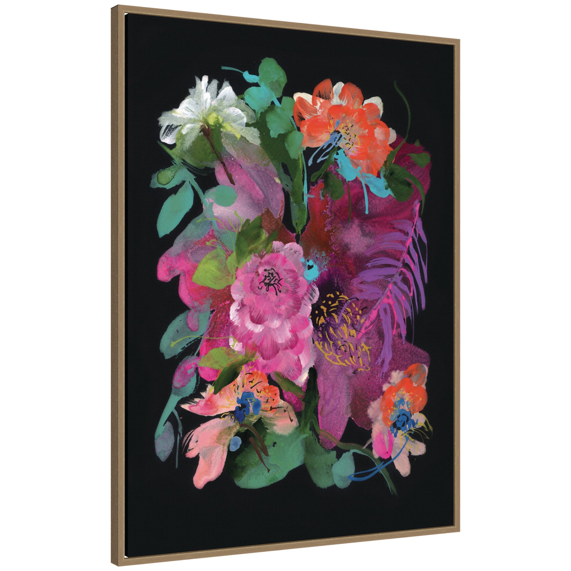 Framed Canvas 28x38 Sylvie Dark Gold 1