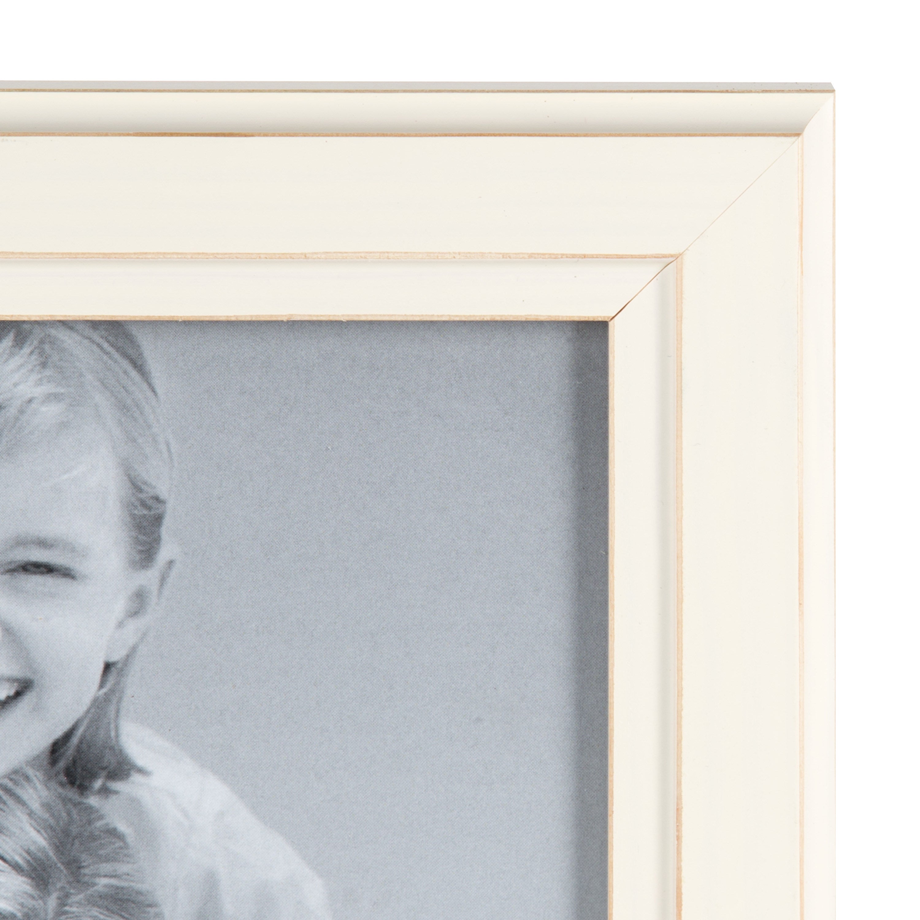 Tabletop Frame Distressed White 8x10 4