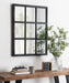 Windowpane Mirror Black 26x32 5