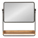 Functional Mirror Rustic Brown Black 27x7x26 2