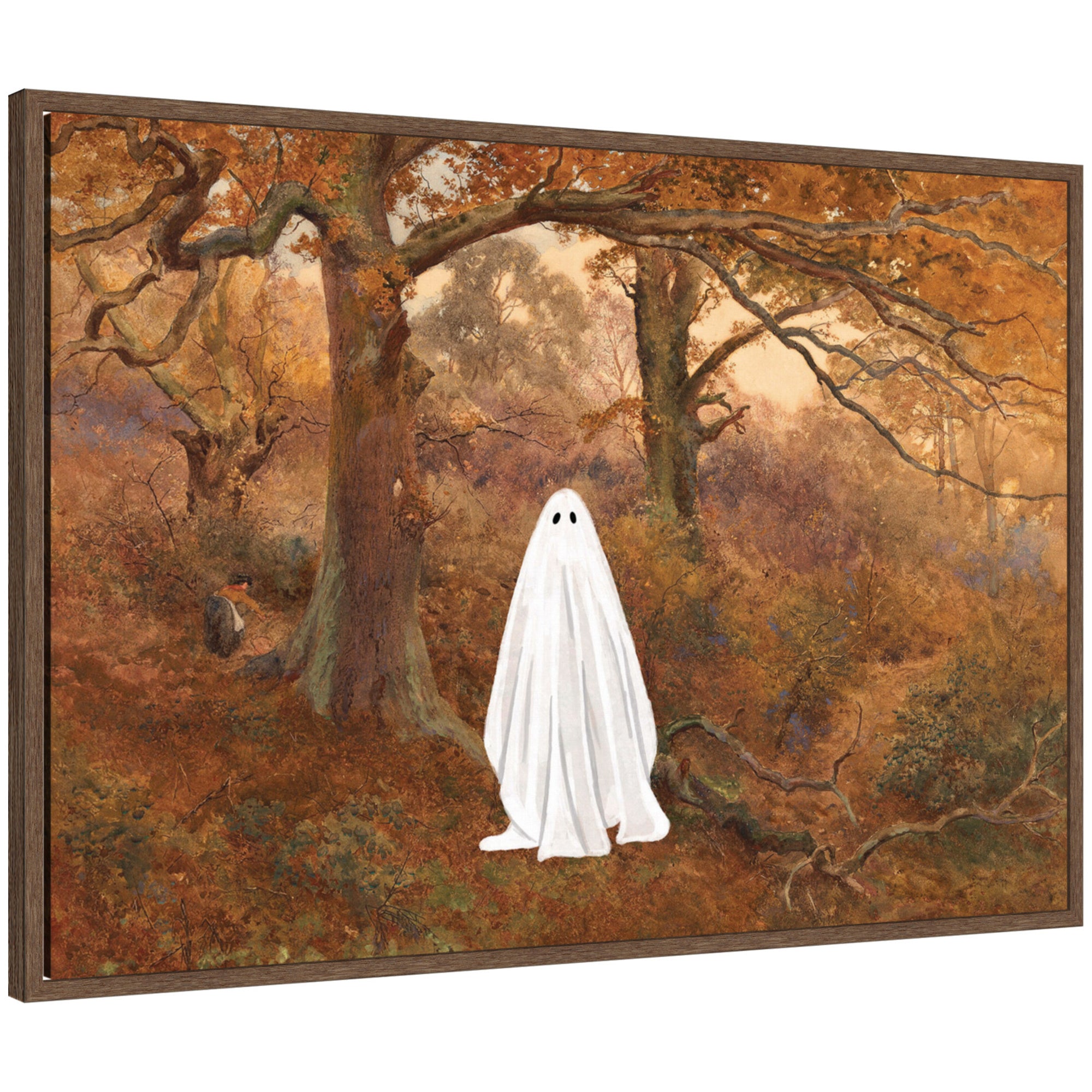 Framed Canvas 33x23 Sylvie Walnut 1