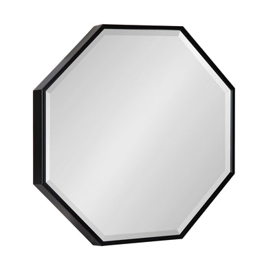 Octagon Mirror Black 18x18 1