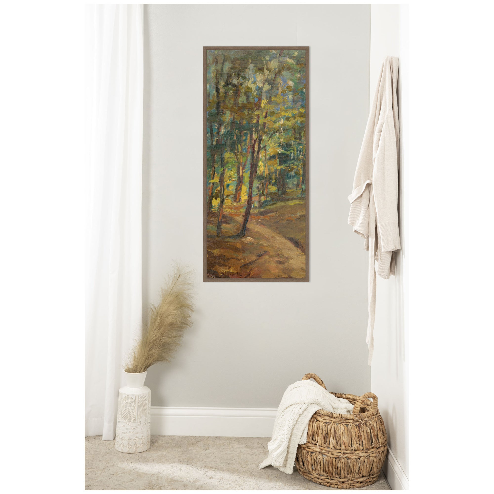 Framed Canvas 18 x 40 Sylvie Walnut 6