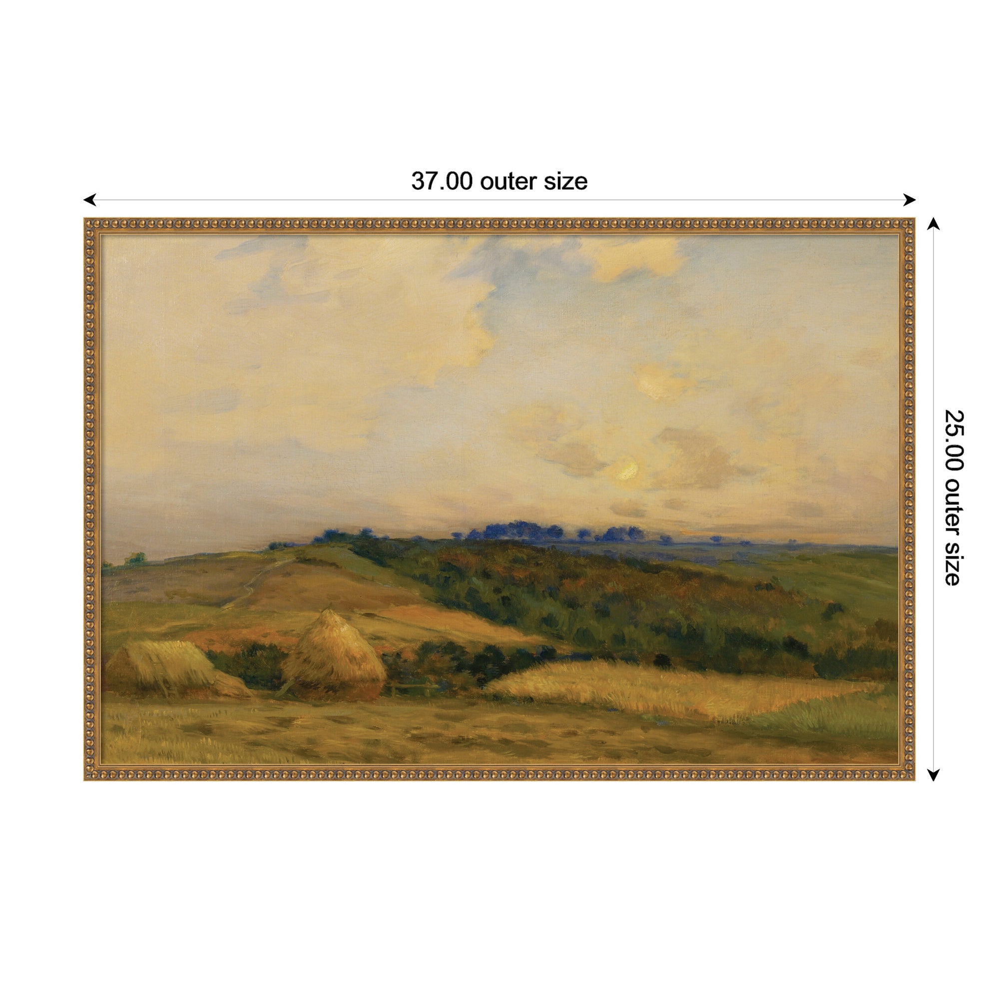 Mounted Canvas 37 x 25 Bradford Bead Gold 2