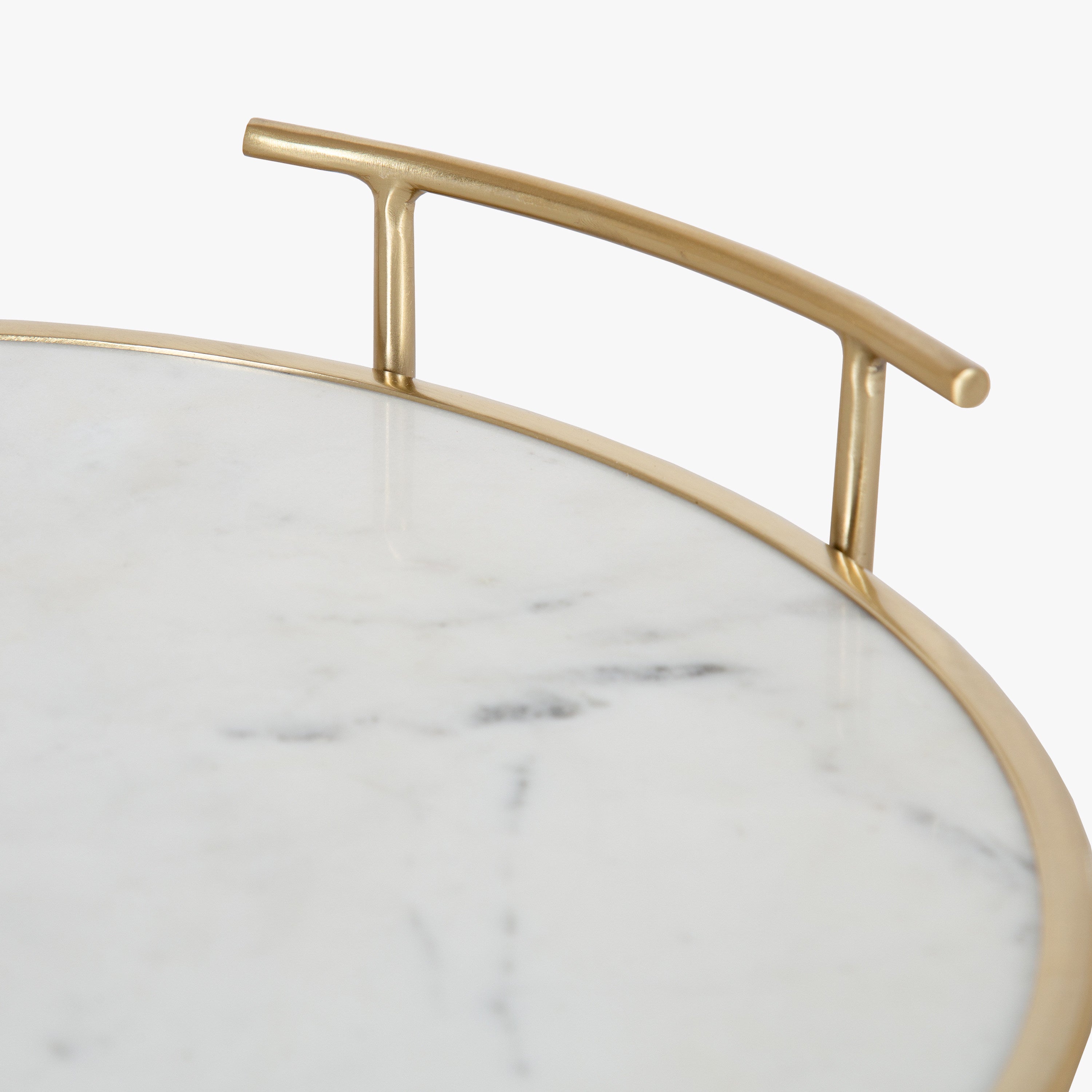 Serving Tray Gold 14" Diameter 5