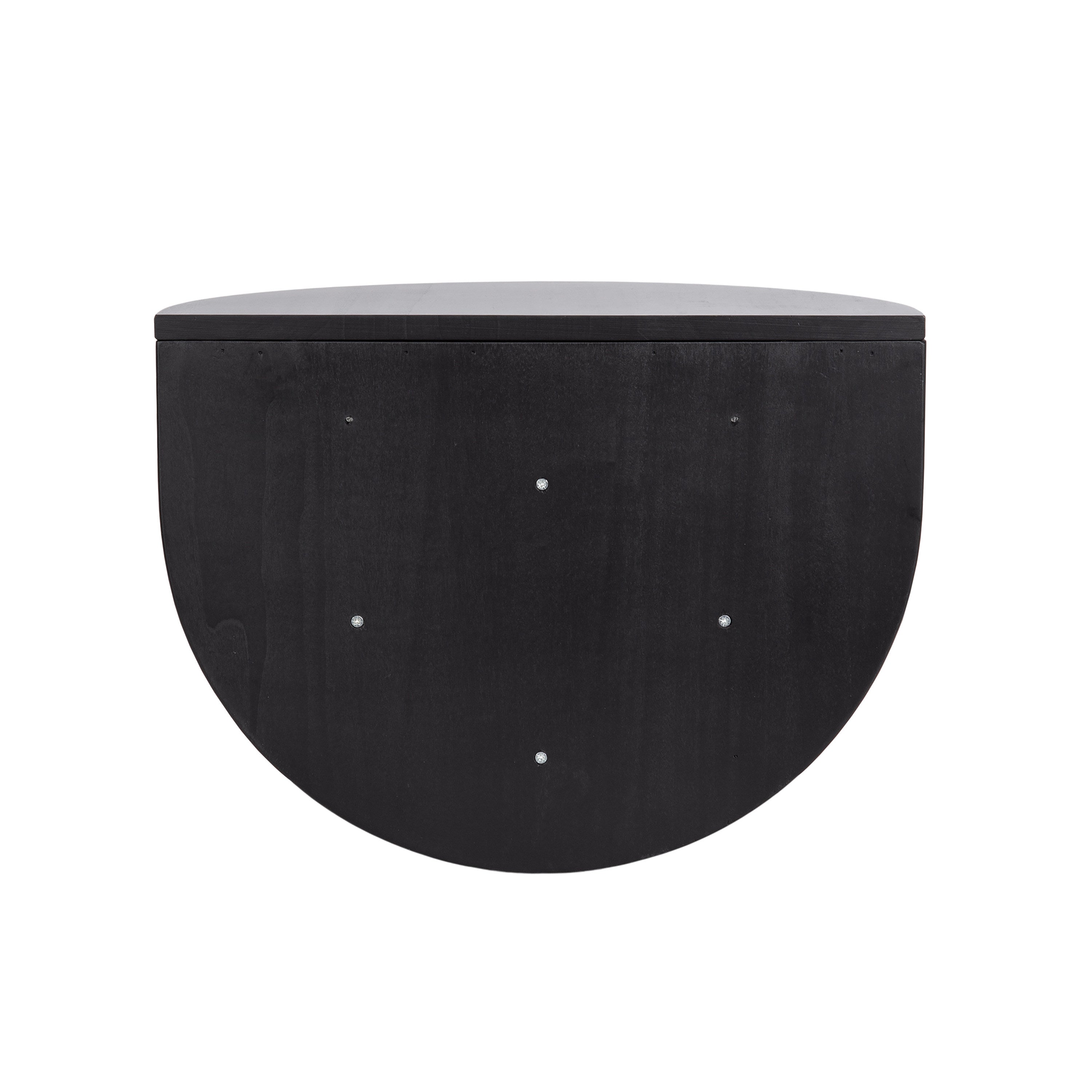 Floating Side Table Black 18x14 4