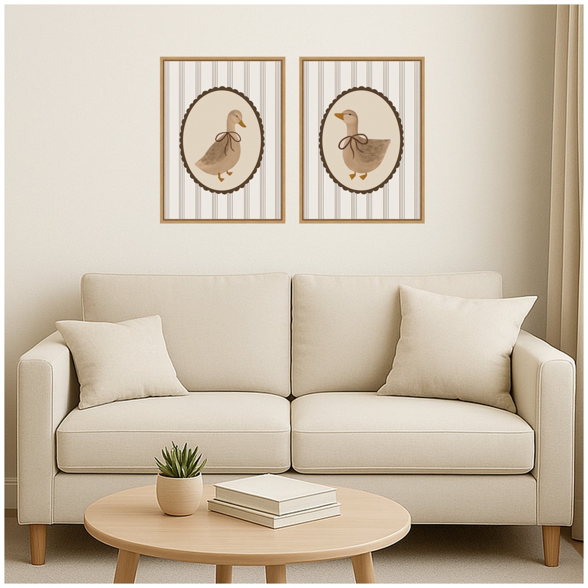 Art Set Sylvie Natural 2 Piece Set 18x24 5