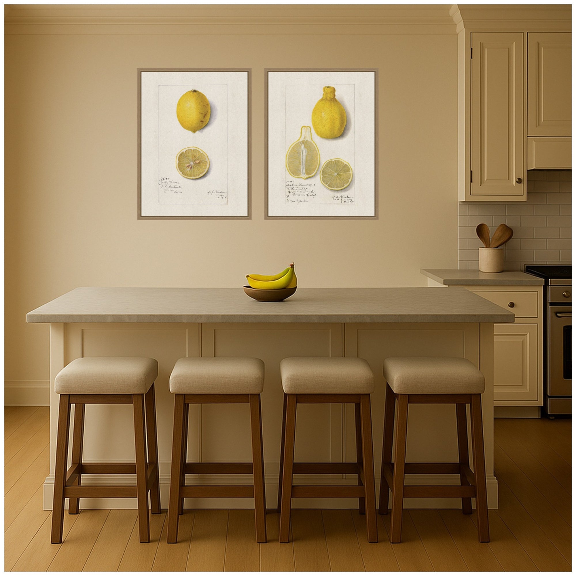 Art Set 2 Piece Set 18x24 Sylvie Dark Gold 6