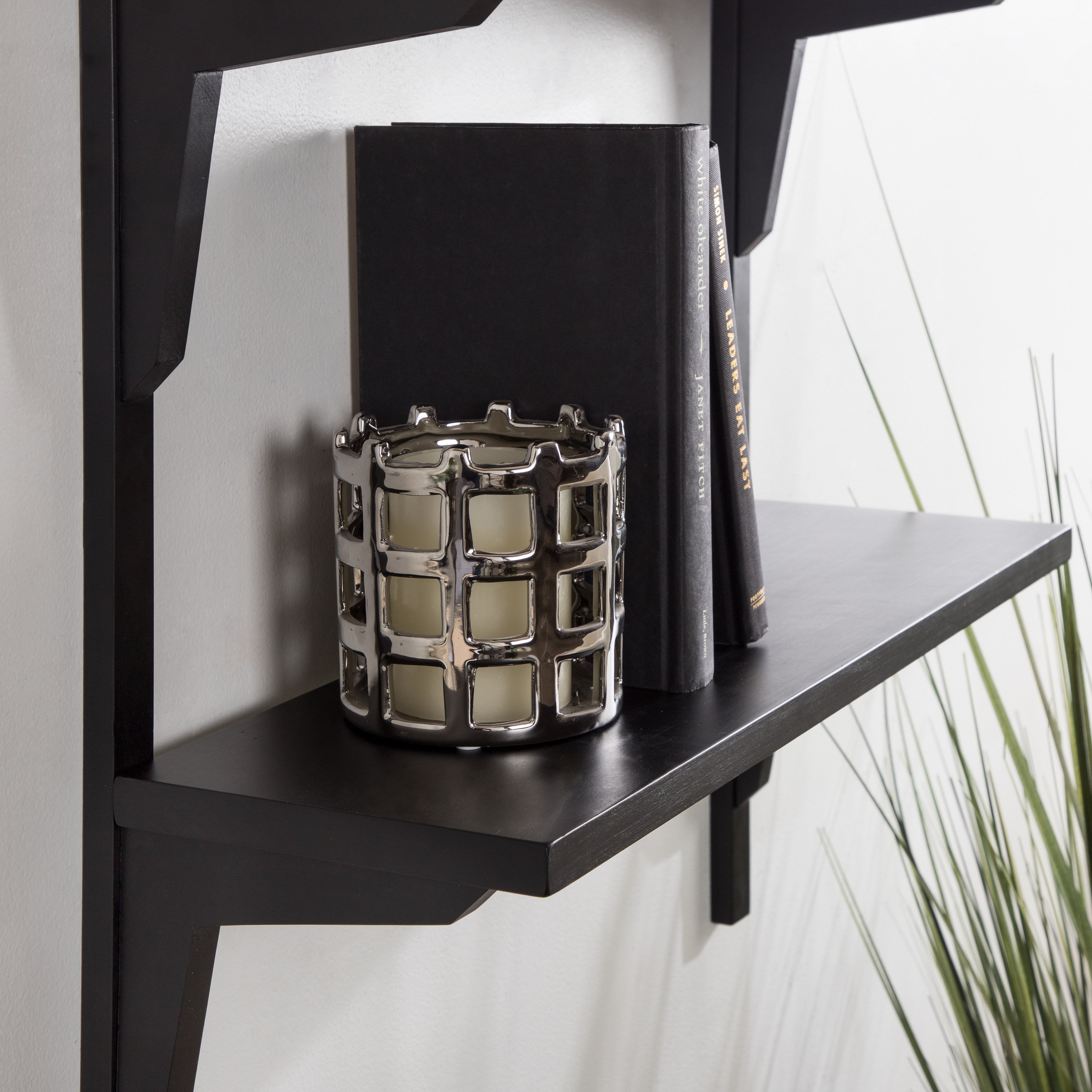 Accent Shelf Black 24x8x24 8