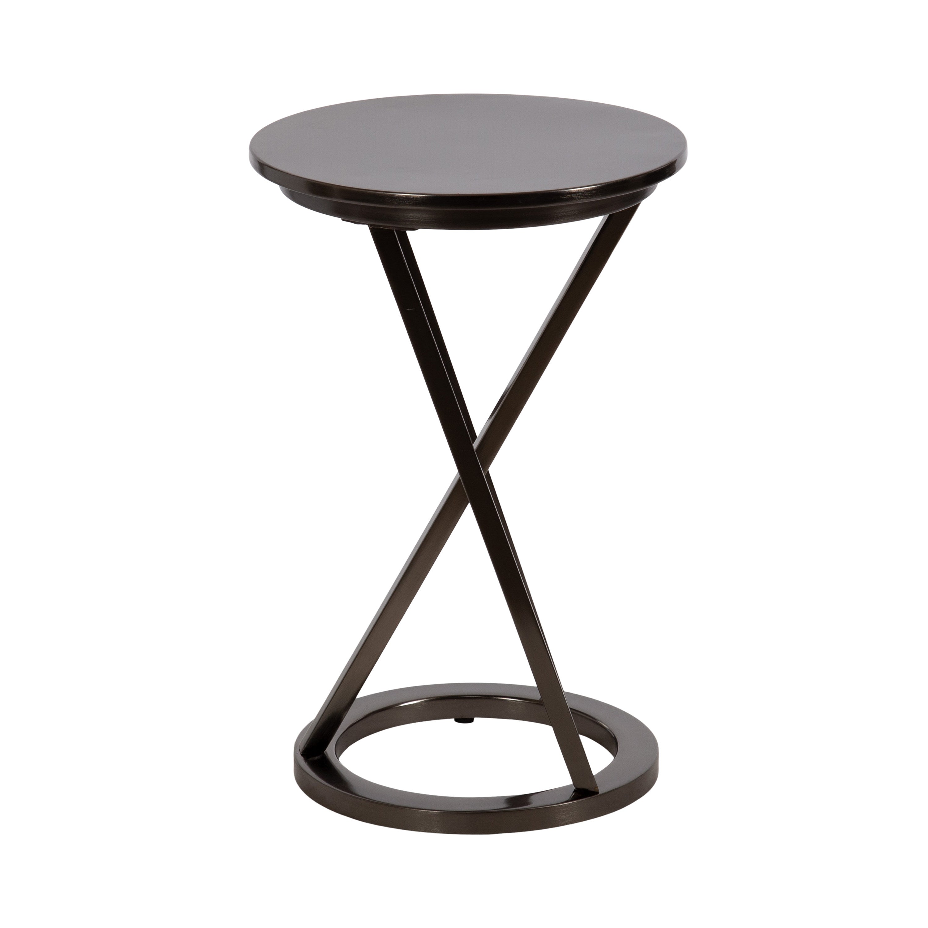 Side Table Pewter 15x15x23 6