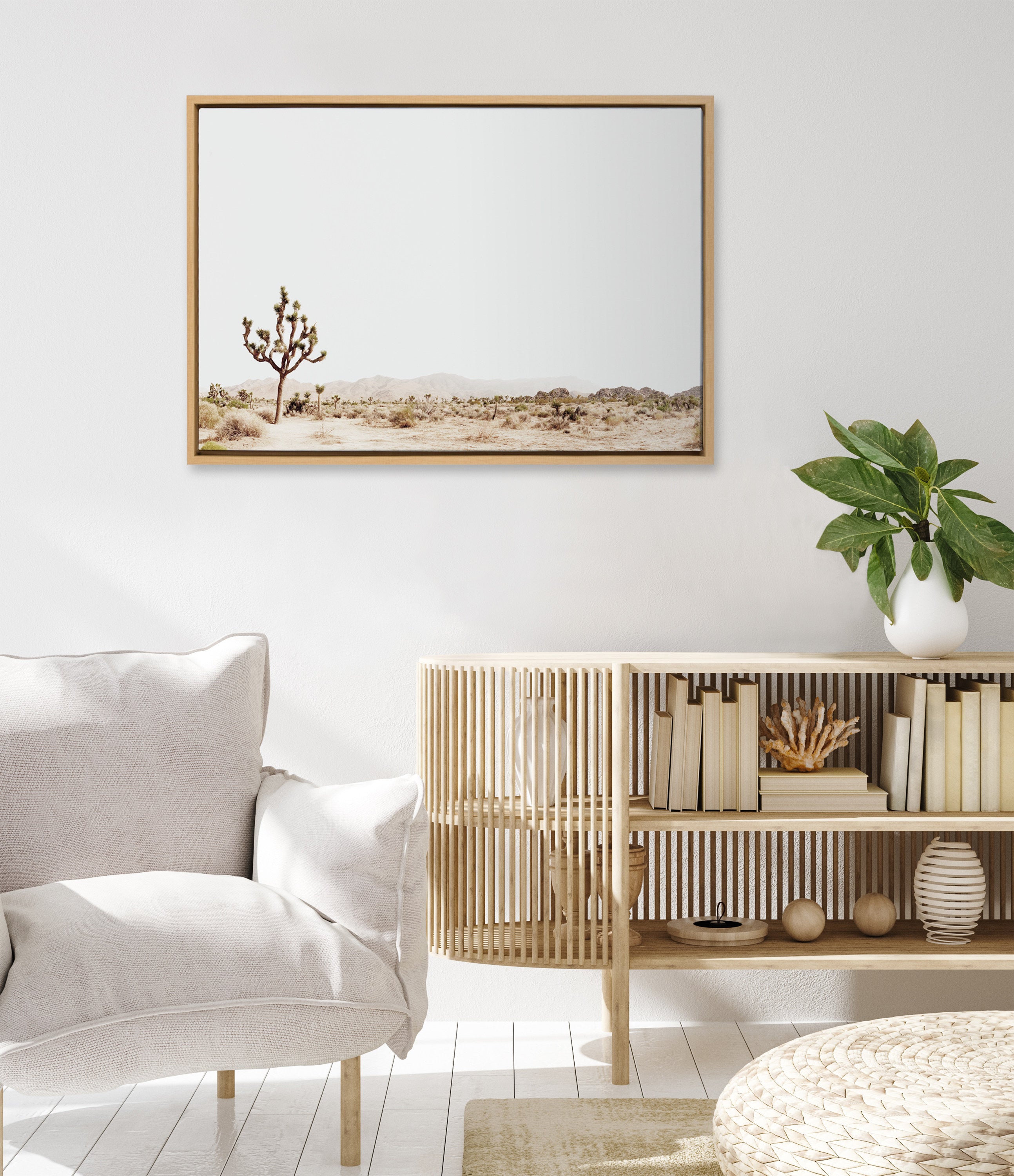 Framed Canvas Sylvie Natural 23x33 5
