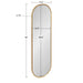 Full Length Mirror Gold 16x48 5
